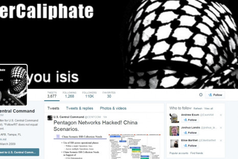 US Central Command Twitter Hacked by someone in Maryland?