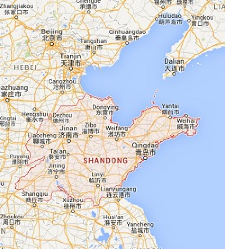 map of shandong