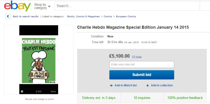 charlie hebdo ebay