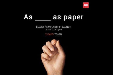 Xiaomi Mi 5 Launch 15 January Livestream