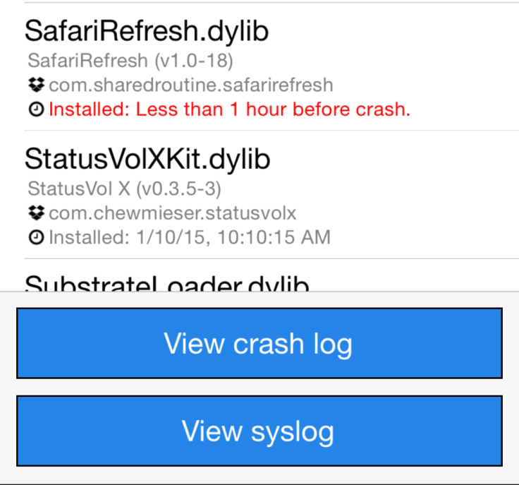How to troubleshoot crashing issues with jailbreak tweaks and apps via CrashReporter