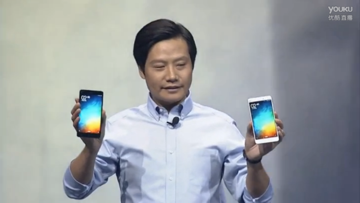CEO Lei Jun Shows off Xiaomi Mi Note CEO Lei Jun Shows off Xiaomi Mi Note