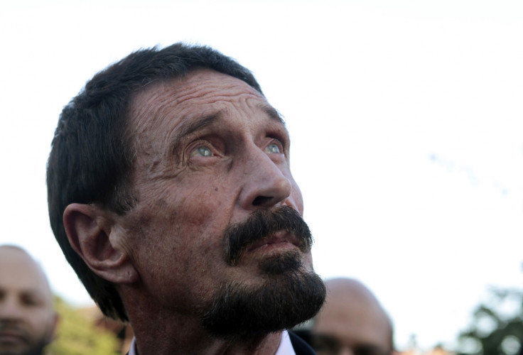 John McAfee arrested for drug driving