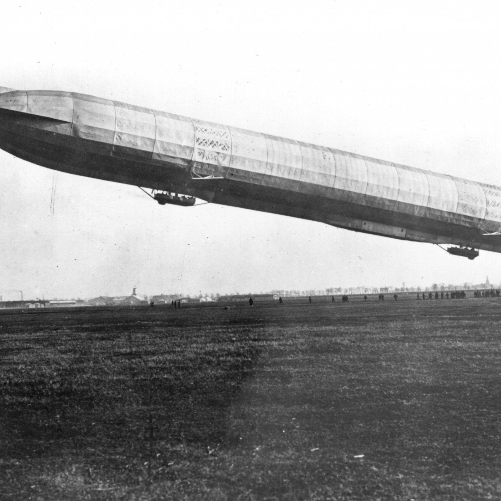 World War 1 Zeppelin WW1 Zeppelin Hovering Above A Battleship