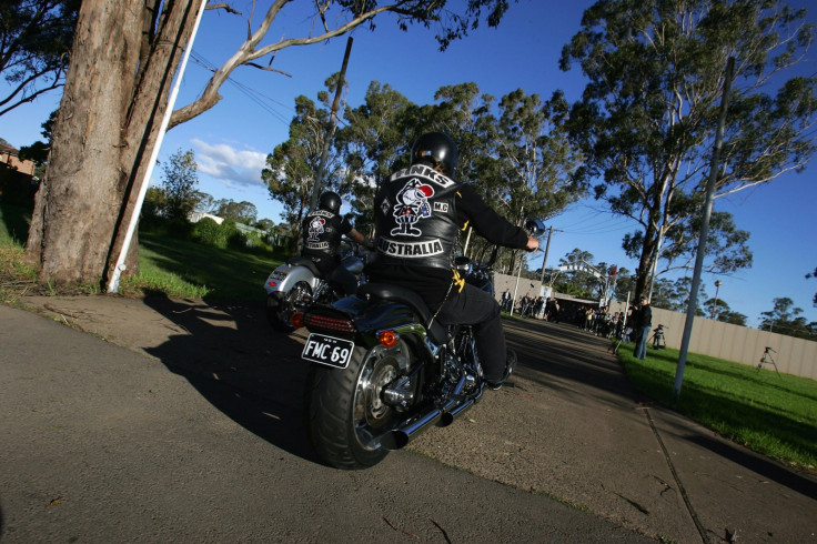 Members of the Finks Australian bikie gang (Getty)