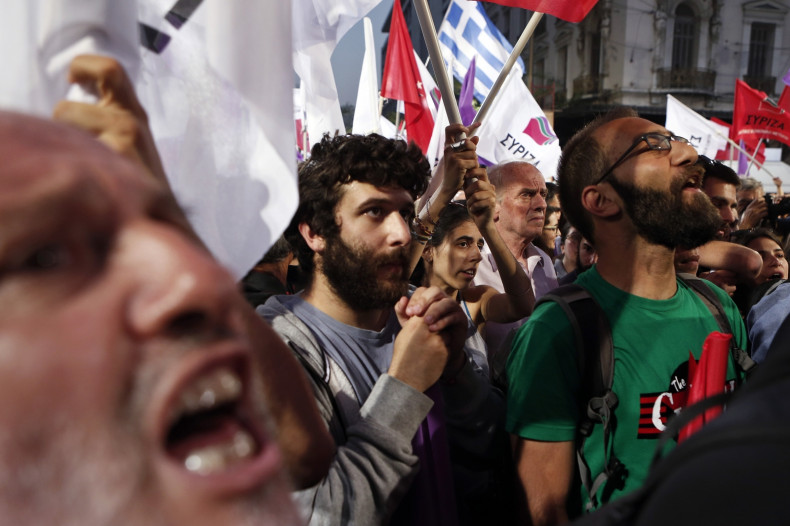 Syriza supporters