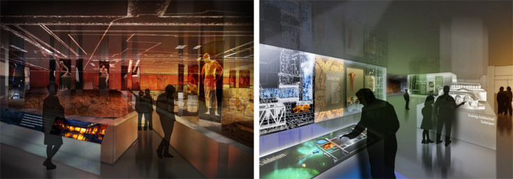 Artists' impressions of what the new underground visitor centre will look like