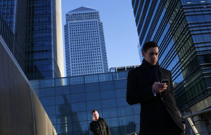 Worker in Canary Wharf