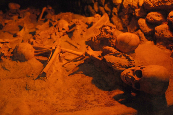 The ancient town of Herculaneum, the city destroyed by the Mount Vesuvius volcano's eruption in AD79