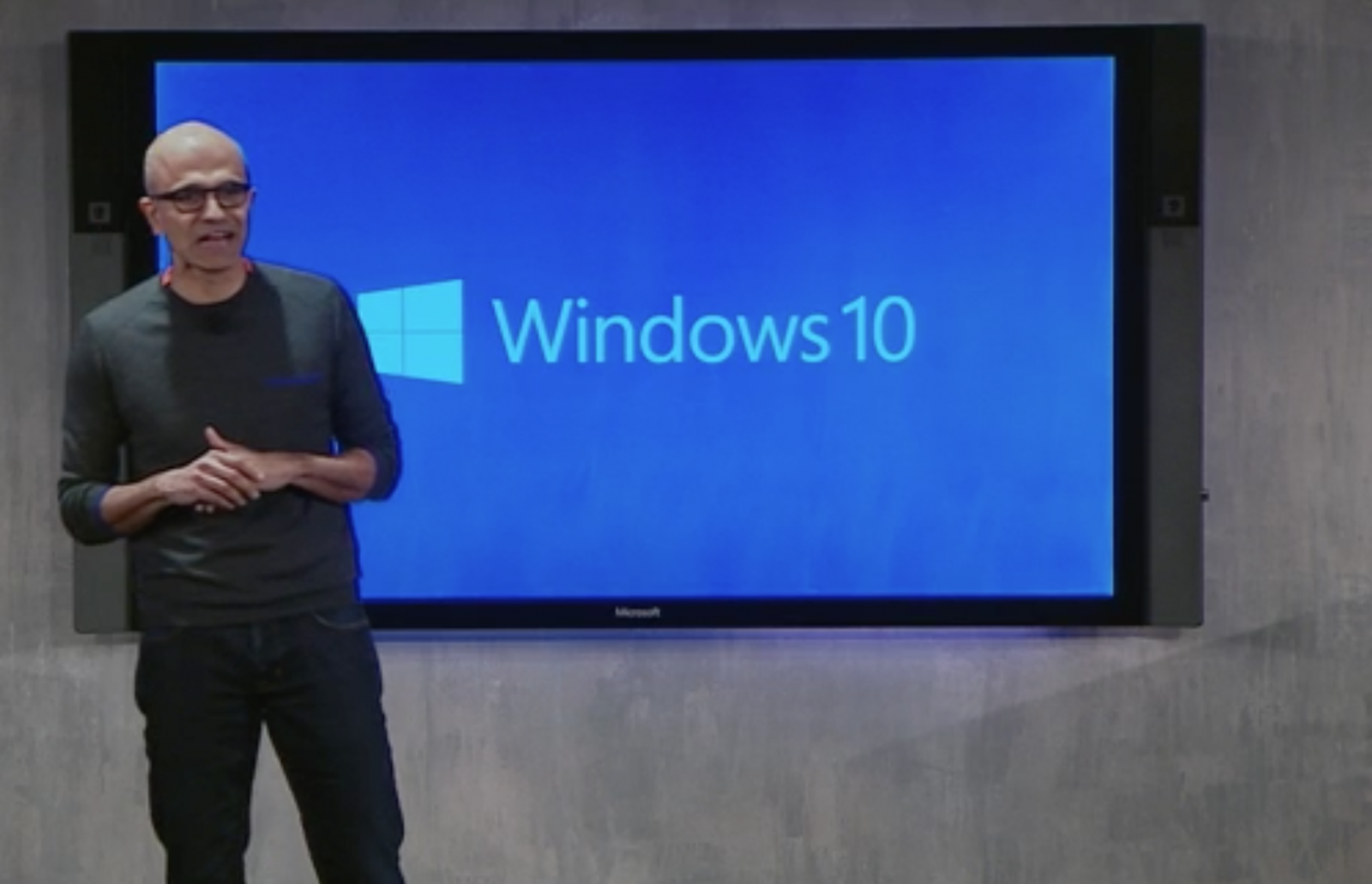 Satya Nadella Windows 10 launch
