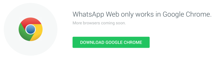 WhatsApp Web on Chrome Browser