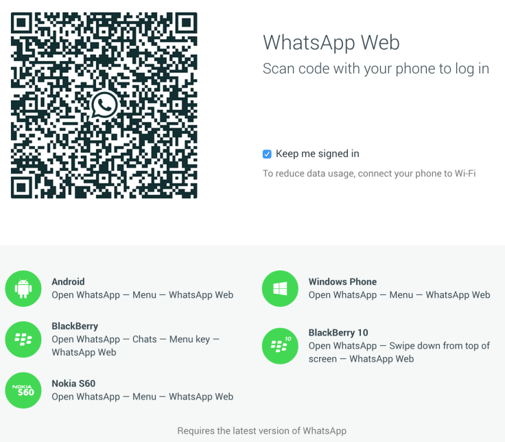 How to use WhatsApp Web for iOS