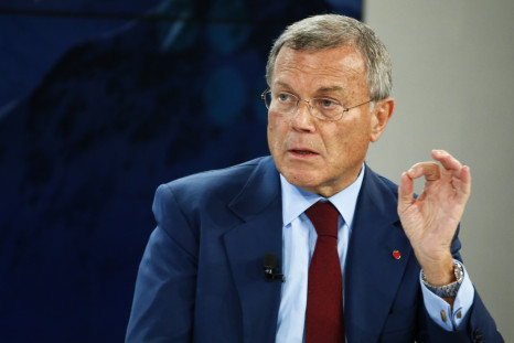 Sir Martin Sorrell, Chief Executive Officer of WPP, gestures during the session 'The BBC World Debate: A Richer World, but for Whom?' in the Swiss mountain resort of Davos January 23, 2015.