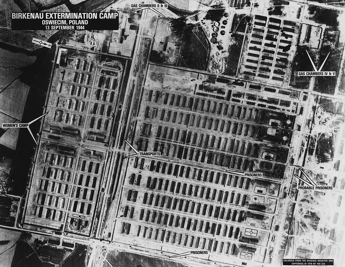 Auschwitz aerial photo