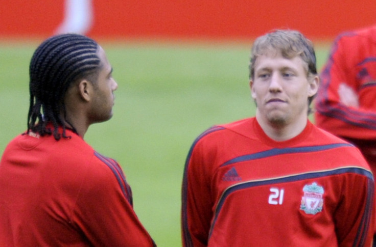 Glen Johnson and Lucas Leiva