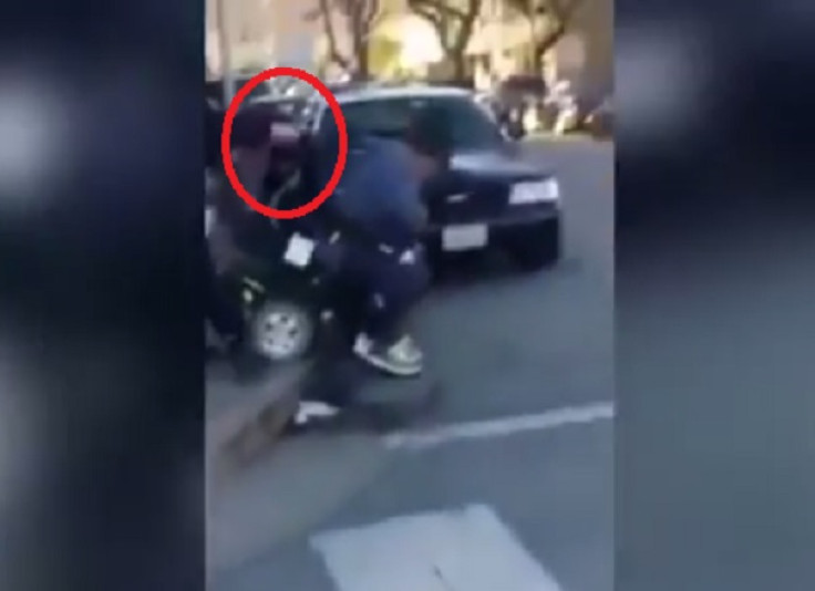Video shows wheelchair user Devaughn Frierson being tipped in to road in San Francisco
