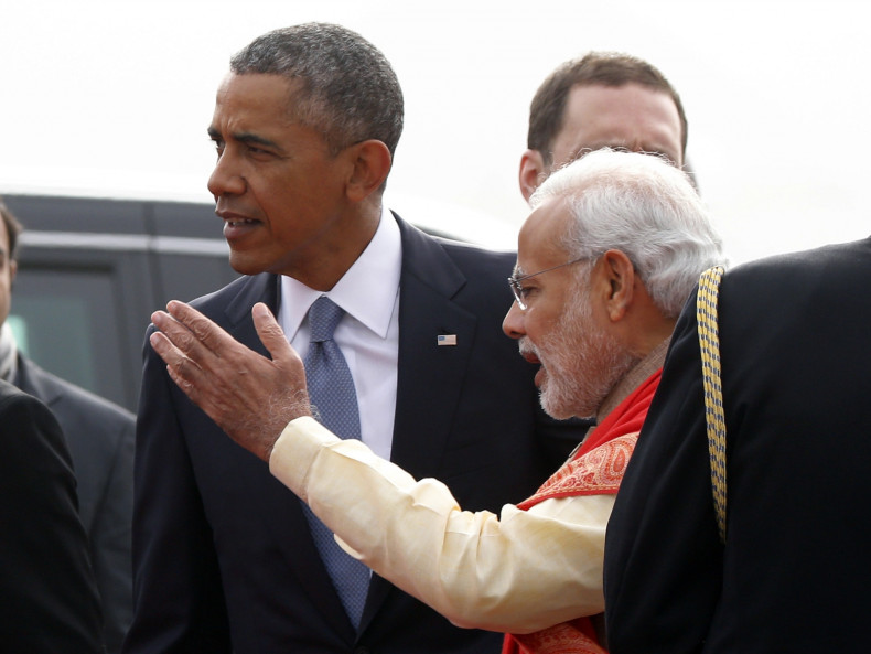 Obama lands in India