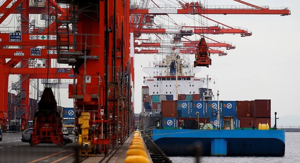 Japan's exports jump on weak yen and better overseas demand Japan's exports jump on weak yen and better overseas demand