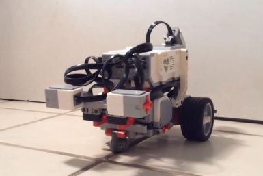 LEGO robot controlled by the brain of a worm developed by OpenWorm project