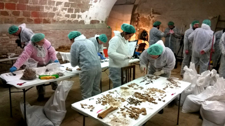 The crypt of the Convent of the Barefoot Trinitarians has been turned into a forensic lab as forensic archaeologists search for Cervantes' remains