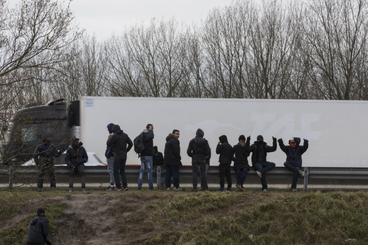 Migrants Calais Eurotunnel Lorries