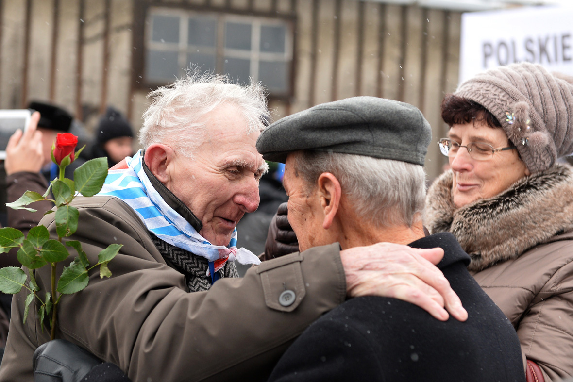 Auschwitz survivors return