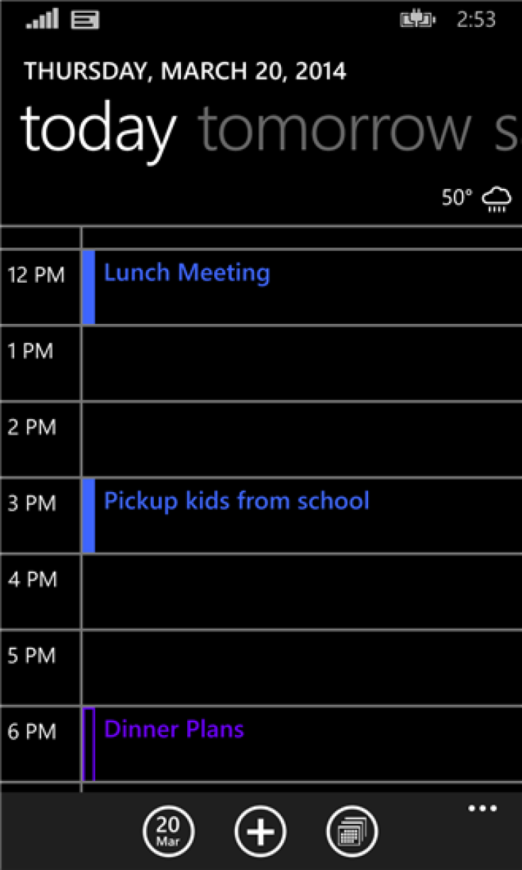 Microsoft official Calendar app for Windows Phone 8.1 now updated to feature one-click Agenda View