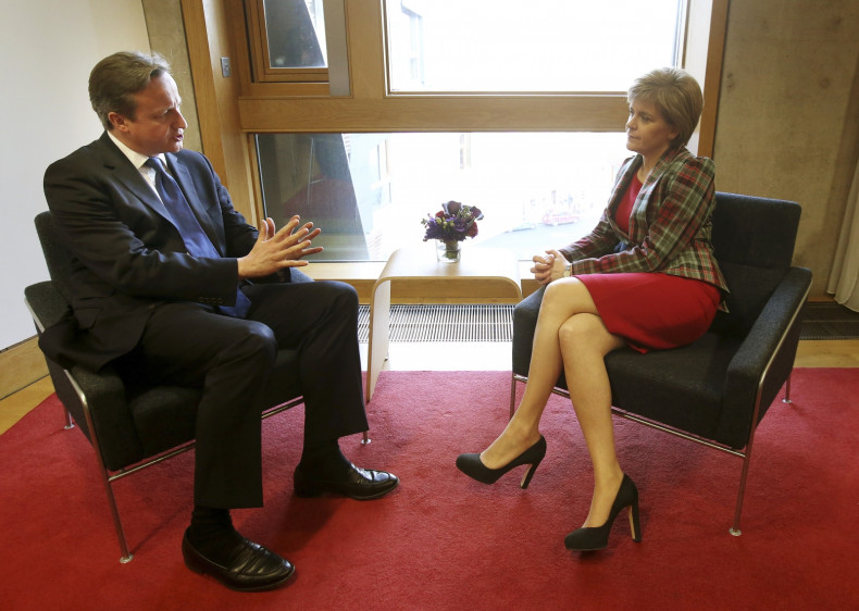 Nicola Sturgeon and David Cameron