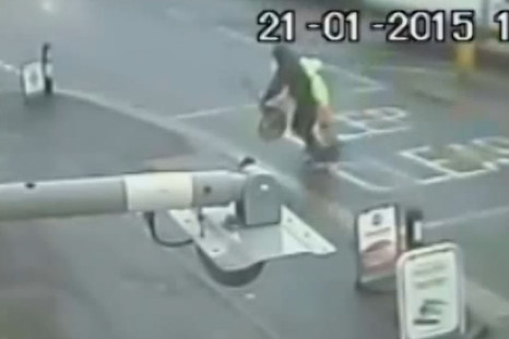 Shocking video shows lollipop man assaulted and robbed of his stick