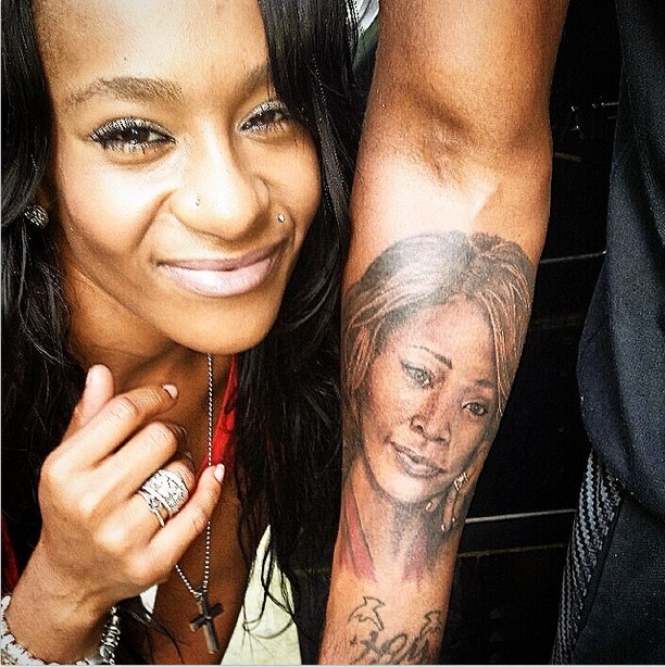 Bobbi Kristina Remembers Whitney Houston with Tattoo