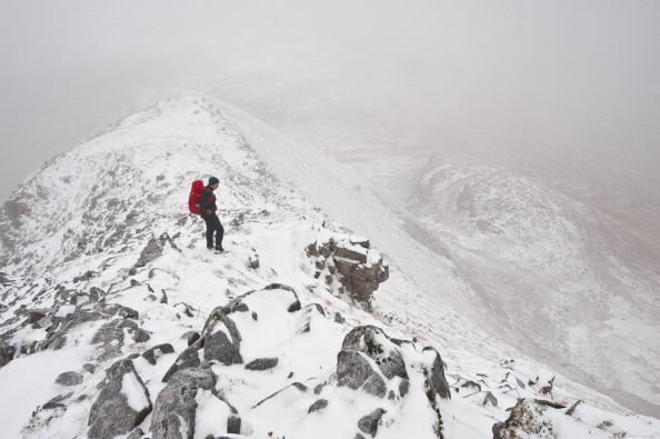 A hiker on the ridge of Beinn Damh in the Scottish Highlands. (Getty) A hiker on the ridge of Beinn Damh in the Scottish Highlands. (Getty)