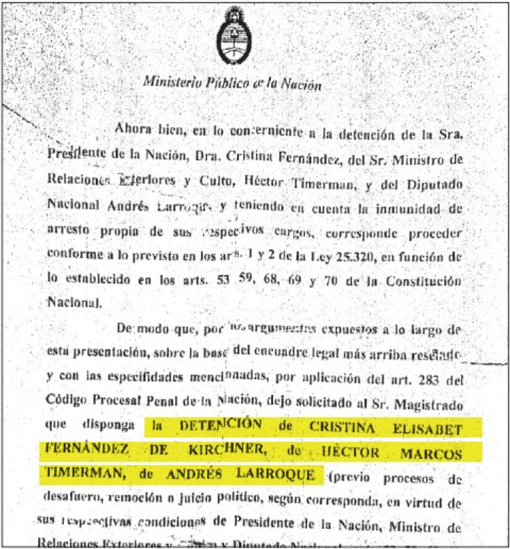 Nisman warrant