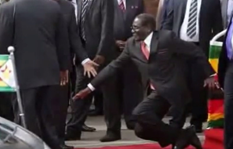 Mugabe falls