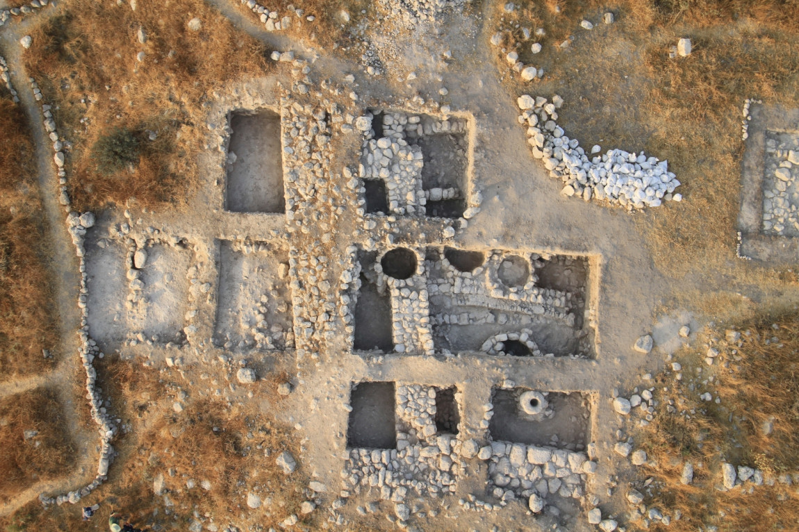 Aerial shot of the fortifications found at Tel Burna. Archaeologists believe this could be the site of Libnah, which is mentioned in the Bible Aerial shot of the fortifications found at Tel Burna. Archaeologists believe this could be the site of Libnah, which is mentioned in the Bible