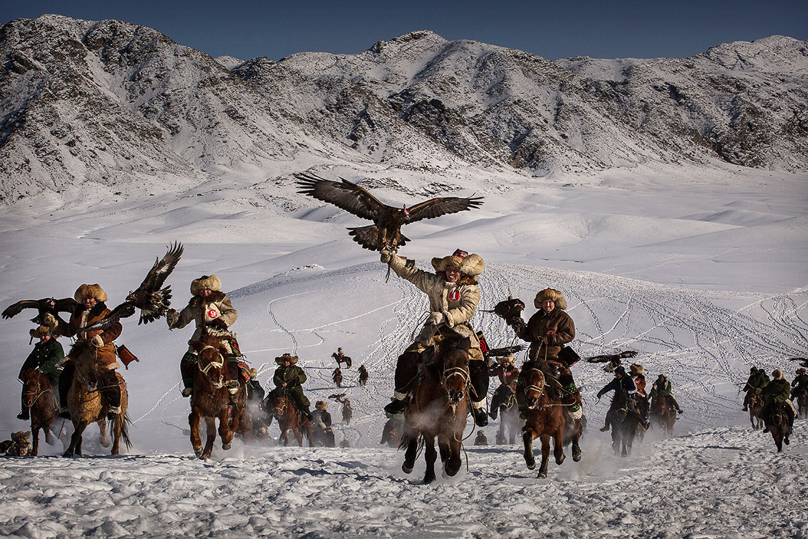 Kazakh eagle hunters China