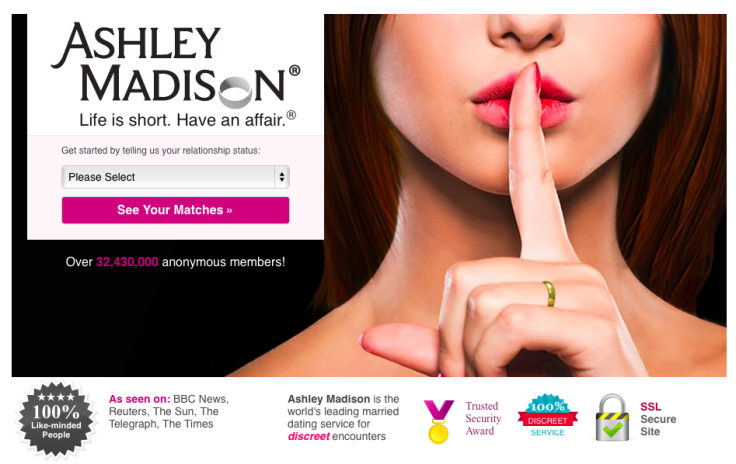 Ashley Madison hacked customer data leaked