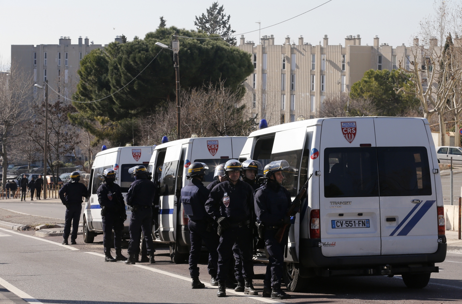 France shooting Two gunmen with Kalashnikovs fire on Marseille police