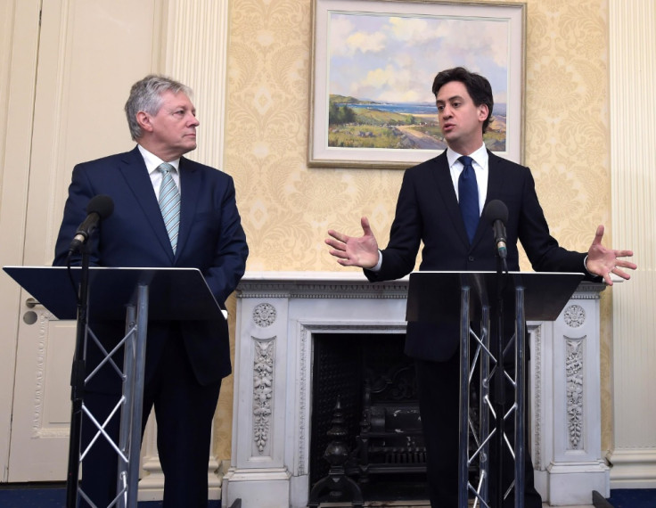 Ed Miliband and Peter Robinson