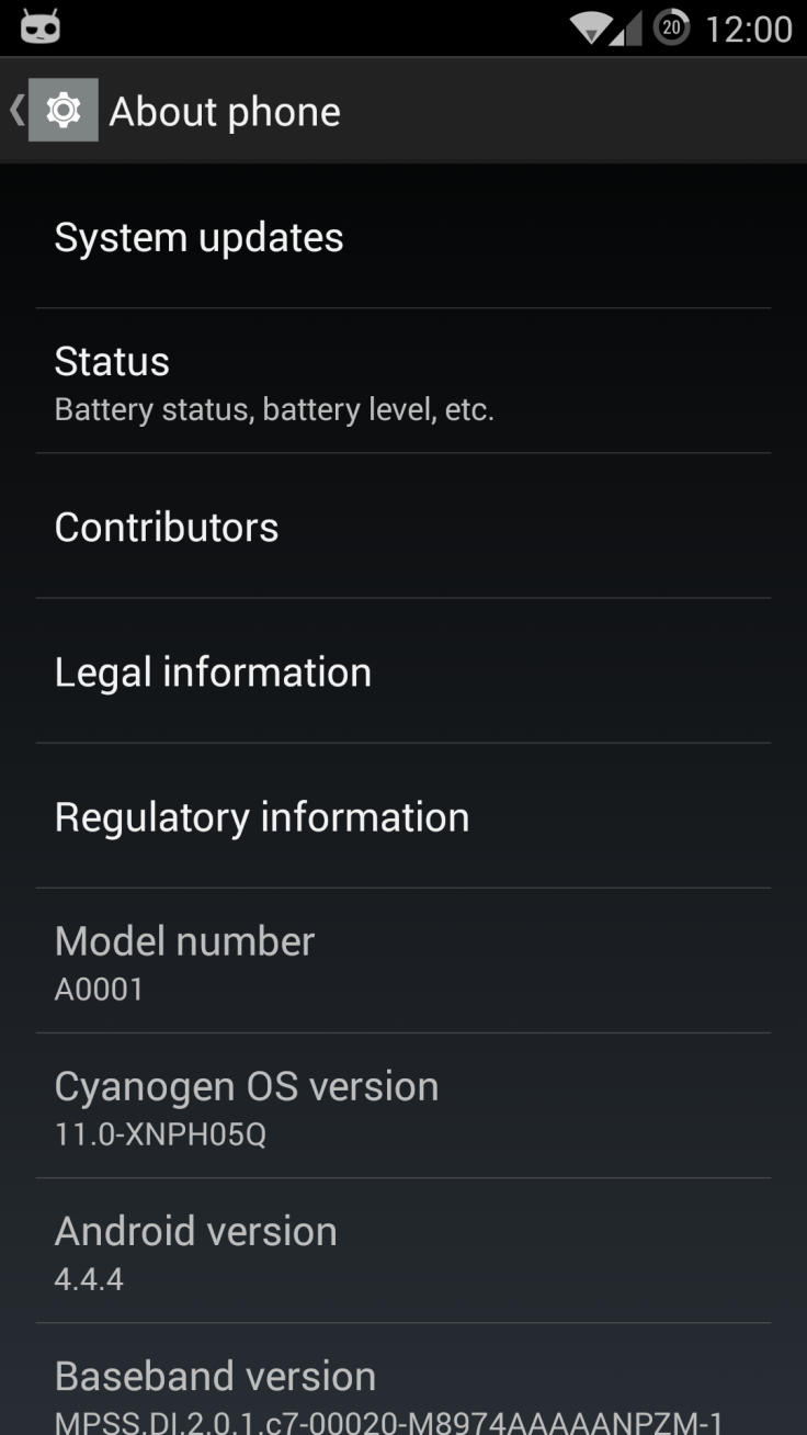 OnePlus One receives Android 4.4.4 CyanogenMod 11S build 05Q via OTA system update [Download link]