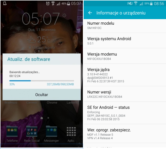 Official Android 5.0.1 Lollipop update rolls out for Galaxy Note 4 Exynos (SM-910C) Official Android 5.0.1 Lollipop update rolls out for Galaxy Note 4 Exynos (SM-910C)