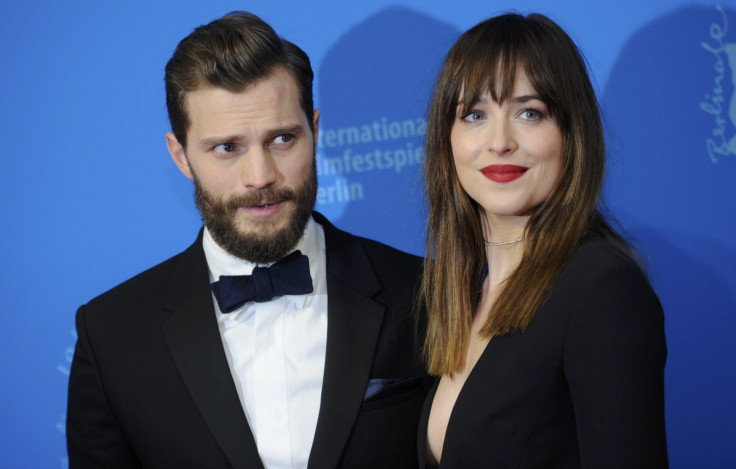 Jamie Dornand and Dakota Johnson in Fifty Shades of Grey