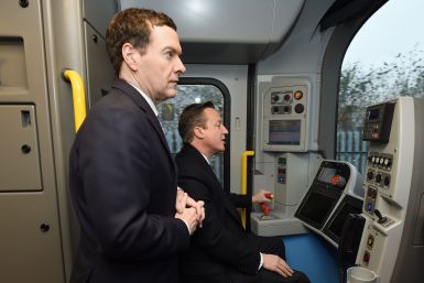 General Election 2015: David Cameron drives train to show country on track