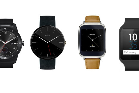 Android Wear smartwatch Asus Moto Sony LG