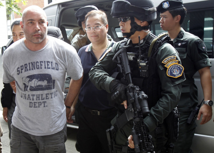 Former US army sniper Joseph Hunter after his arrest in Bangkok, Thailand. (Reuters)