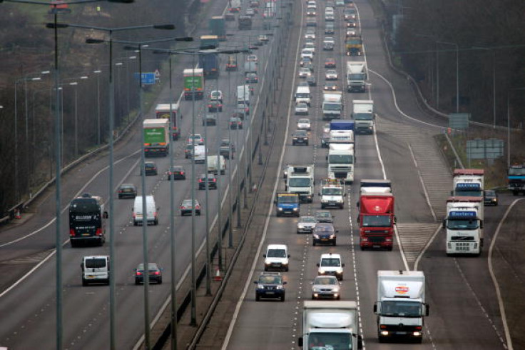 Traffic on the M1 motorway