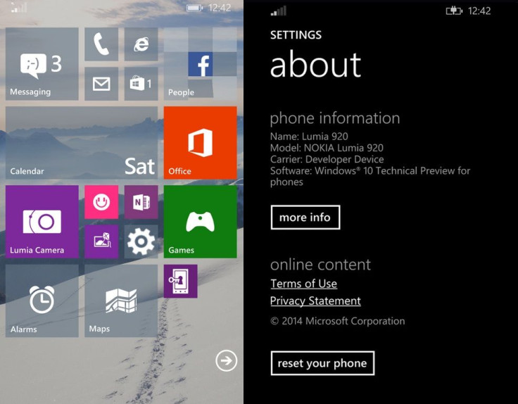 Windows 10 for phones