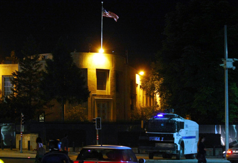 The US embassy in Ankara, Turkey, a possible target for Isis militants who have crossed the border from Syria. (Getty)
