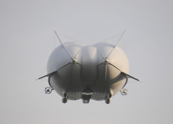 This is the back of the Airlander 10, which has been compared by some media outlets to Kim Kardashian's derrière This is the back of the Airlander 10, which has been compared by some media outlets to Kim Kardashian's derrière