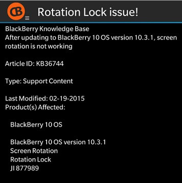 BlackBerry OS 10.3.1 BlackBerry OS 10.3.1