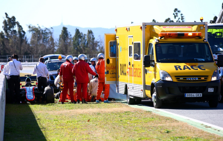 Fernando Alonso airlifted to hospital after crash during testing in Barcelona